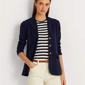Ralph Lauren Combed Cotton Blazer Size M